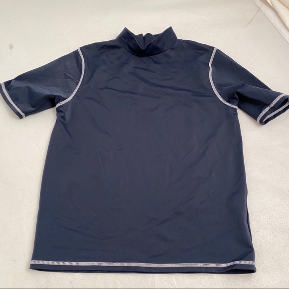 Lands End navy rash guard M = 10/12